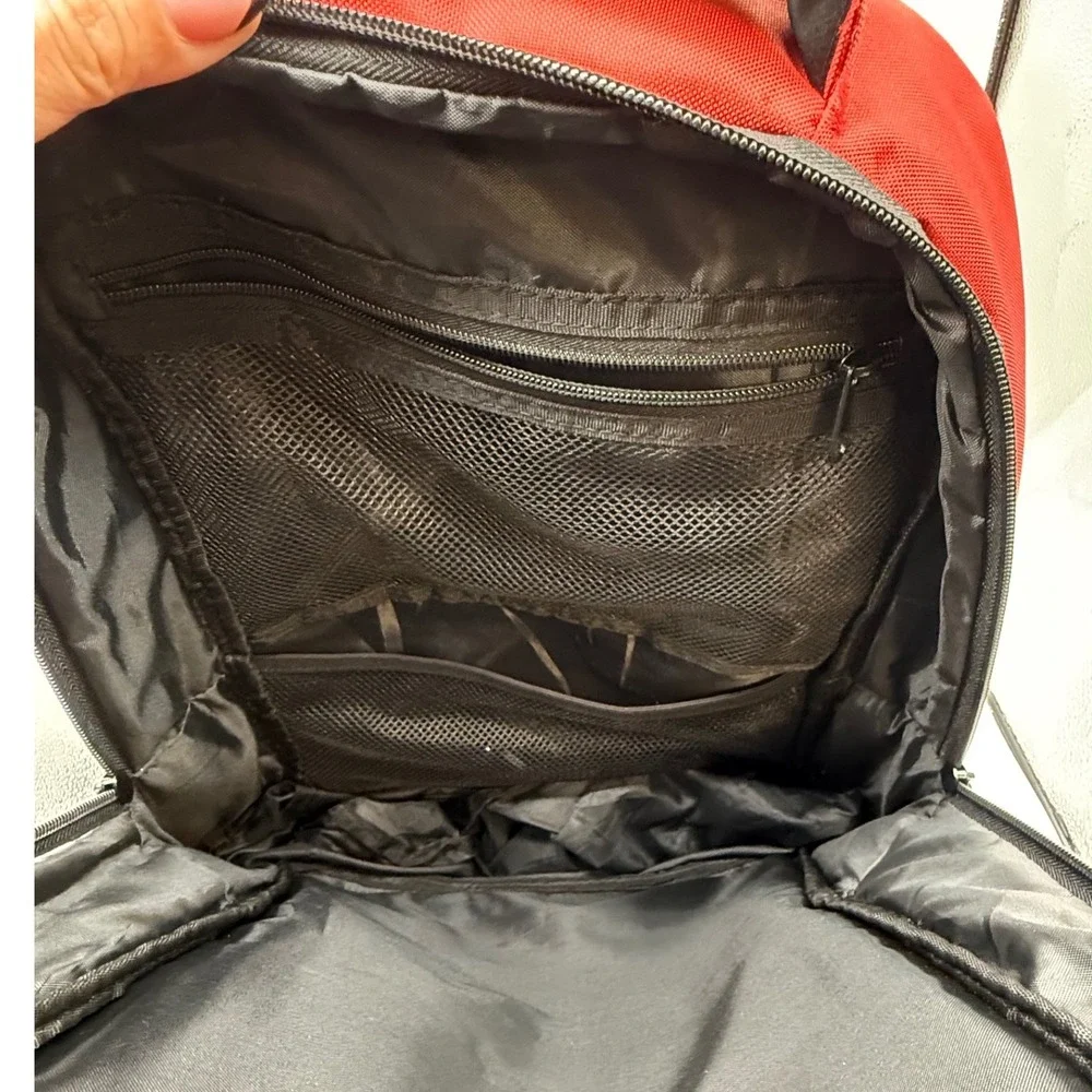 Flag Nor Fail Red Black Gym Fitness Backpack Padded Straps Gorpcore‎ tactical